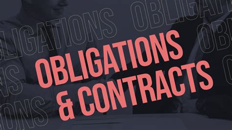 Obligations And Contracts In A Thousand Words Or Less The