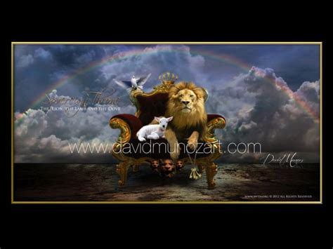 Sovereign Throne Prophetic Art Lion Of Judah Sovereign