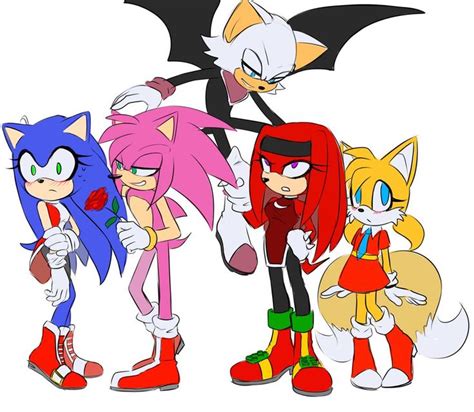 Gender Bender Sonic And Co By Di Dash Sonic Fan Characters Sonic