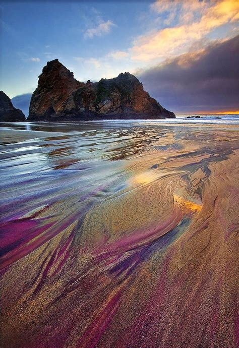 The Most Exotic Beaches In The World Pfeiffer Purple Sand Beach California Usa Travel