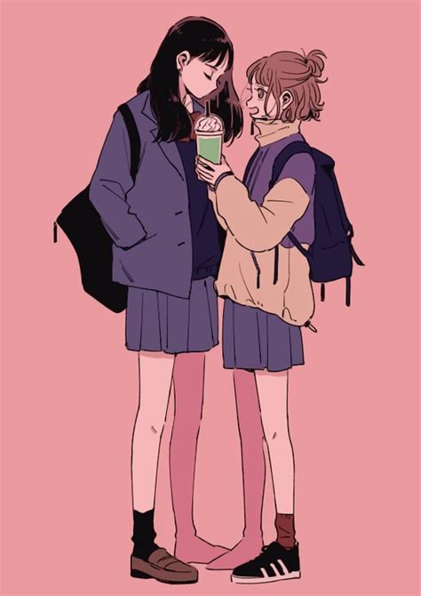 Anime Girlxgirl Art Anime Anime Art Girl Manga Girl Lesbian Art Gay Art Pretty Art Cute
