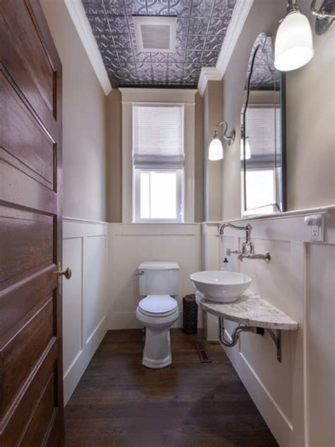 Another popular option among homeowners while choosing a bathroom ceiling material is tiling. Tin Ceilings - Bathrooms - Contemporary - Bathroom - tampa ...