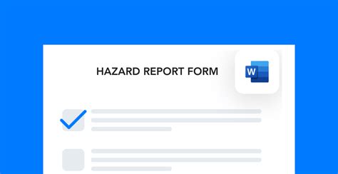 Hazard Report Form Frontline Data Solutions