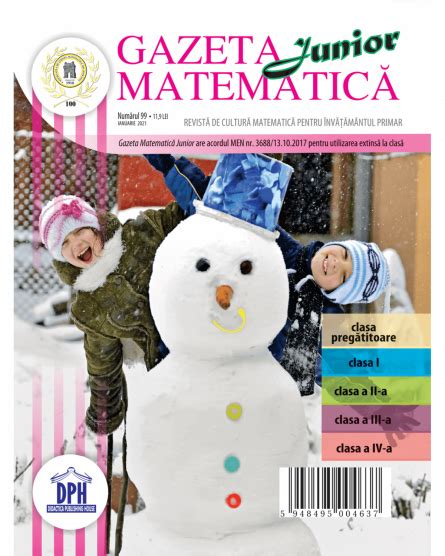 Gazeta Matematica Junior Nr 99 Ianuarie 2021 Editura Dp