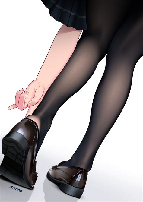 Wallpaper Anime Girls Black Stockings Uniform Akito 3307x4677 Dictator0 2125989 Hd