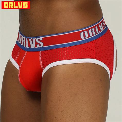 Orlvs Brand Sexy Gay Cueca Tanga Sissy Panties Jockstrap Men Underwear Gay Thong Men G String