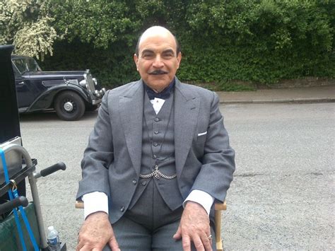 Mr David Suchet As Hercule Poirot The Belgian Detective In The Clocks