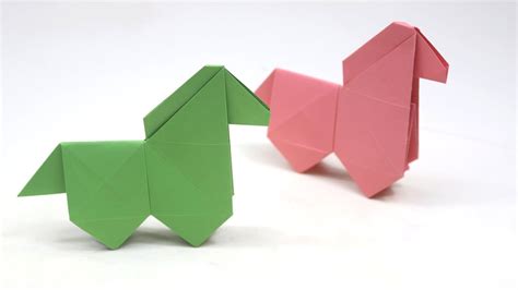 How To Make An Origami Horse Paper Horse Instructions Youtube