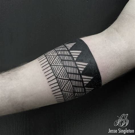 Band Triangle Shaped Tattoo Tribal Armband Tattoo Armband Tattoo