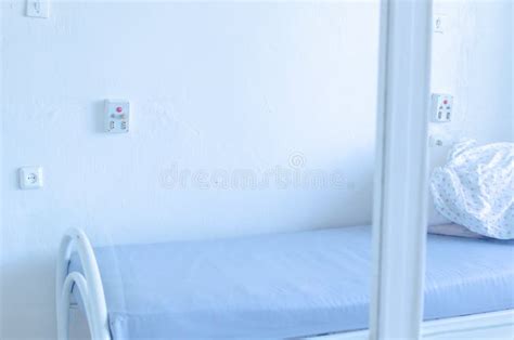 Isolated Hospital Room With A Bed And Medical Equipment In The Hospital