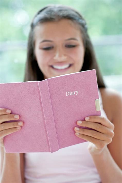 Teenage Girl And Her Diary Photograph By Ian Hootonscience Photo