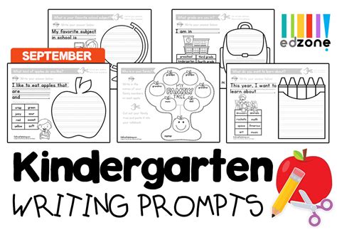 Interactive Guided Writing Prompts For Kindergarten Kindergarten Mom