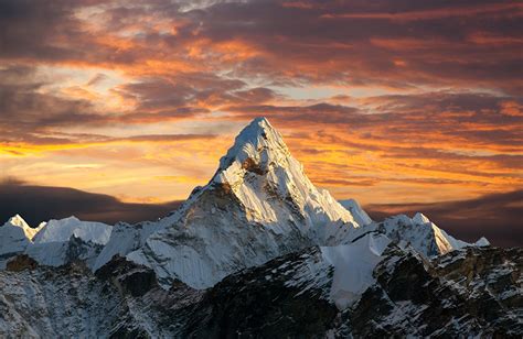 Wallpaper Everest Nepal Himalayas Nature Mountain Snow Sunrises