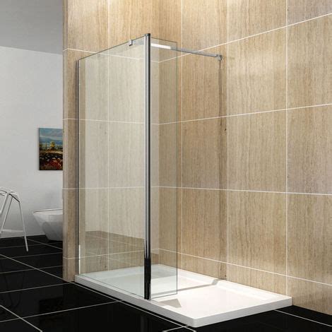 ELEGANT Easy Clean Walk In Wetroom Shower Enclosure 8mm Glass 900mm