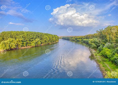 Reflection Of Blue Sky In The River Stock Image Image Of Path