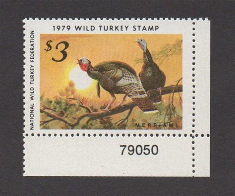 scott nwtf4 wild turkey 1979 nat l wild turkey federation stamp the stamp nut
