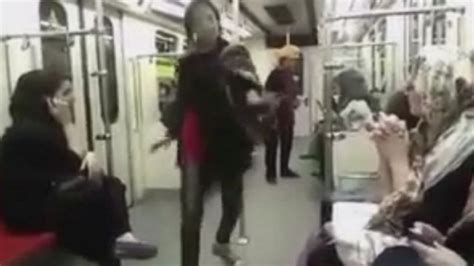 Dancing Woman Flouts Iranian Rules On Tehran Metro Bbc News