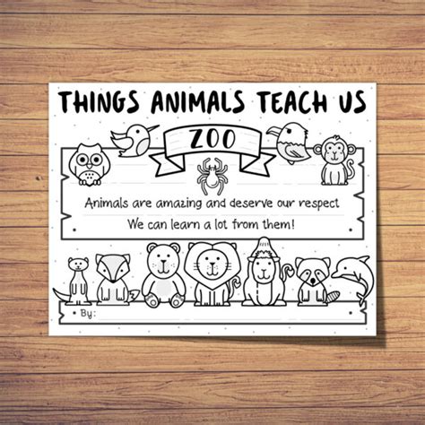The Zoo Things Animals Teach Us Made By Teachers