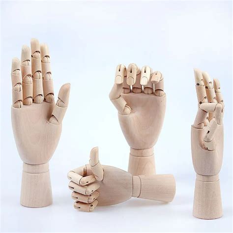 1pc Human Artist Model Wooden Hand Drawing Sketch Ornaments Mannequin