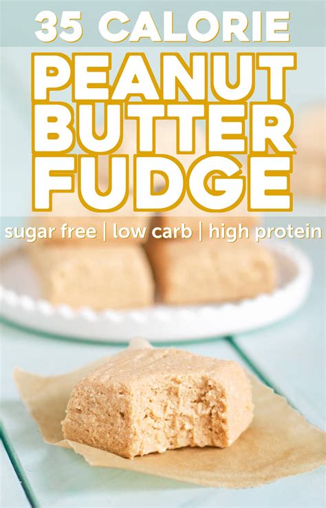 Fortunately, plenty of healthy foods exist that are both filling and low in calories. Healthy 35-calorie Peanut Butter Fudge (sugar free, low ...