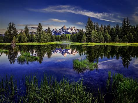 Lake Reflection Forest Mountains Wallpaper 2560x1921 156979 Wallpaperup