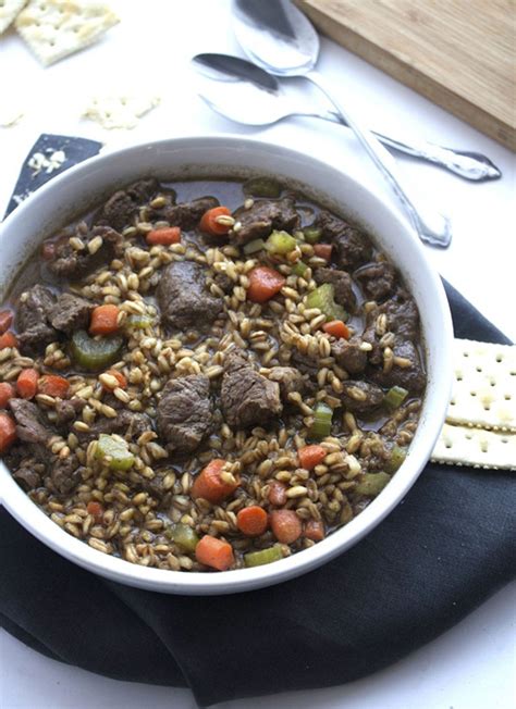 The pearl barley thickens the soup as it cooks, making the soup quite substantial and comforting. Homemade Beef Barley Soup | Eat This Not That
