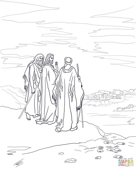 Free Road To Emmaus Coloring Page NetheneelnCein