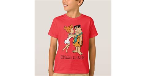The Flintstones Wilma Kissing Fred T Shirt Zazzle