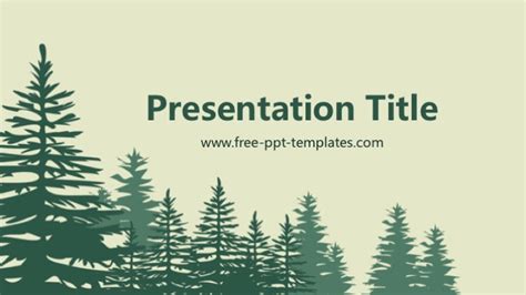 Forest Template Powerpoint Free Printable Templates