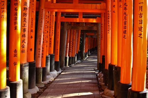 The Thousand Torii Gates In Fushimi Inari Shrine Kyoto Kyoto Japan