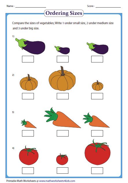 Big And Small Numbers Worksheets For Kindergarten