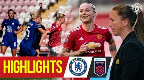 Highlights Manchester United Women 1 1 Chelsea Women Fa Womens