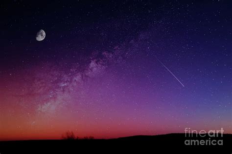 Milky Way Galaxy And Sunset On Horizon Photograph By Denny Gruner Pixels