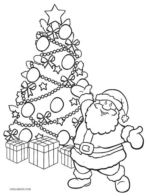 Free Christmas Tree Coloring Pages Printables