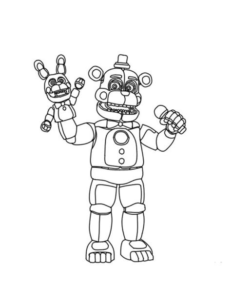 Free Printable Animatronics Coloring Pages For Kids Gbcoloring