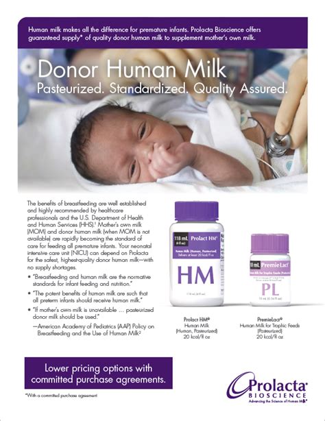 Donor Human Milk Brochure Prolacta Bioscience