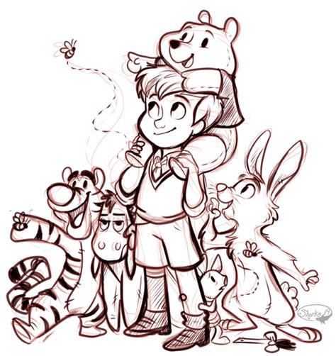 Christopher Robin And Friends By Sharkie19 On Deviantart