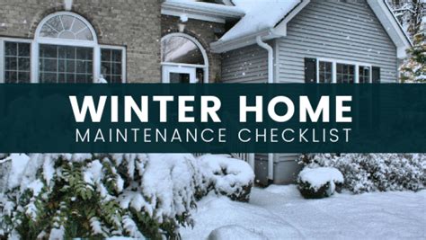 Winter Home Maintenance Checklist Arnett Roofing And Construction