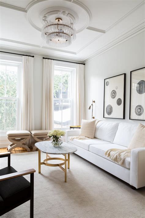Contemporary White Living Room Is Comfortable Inviting Hgtv
