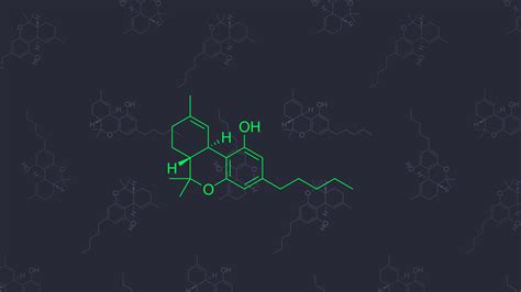 Drugs Chemistry Molecular Models Minimalism Colorful Cannabis Thc