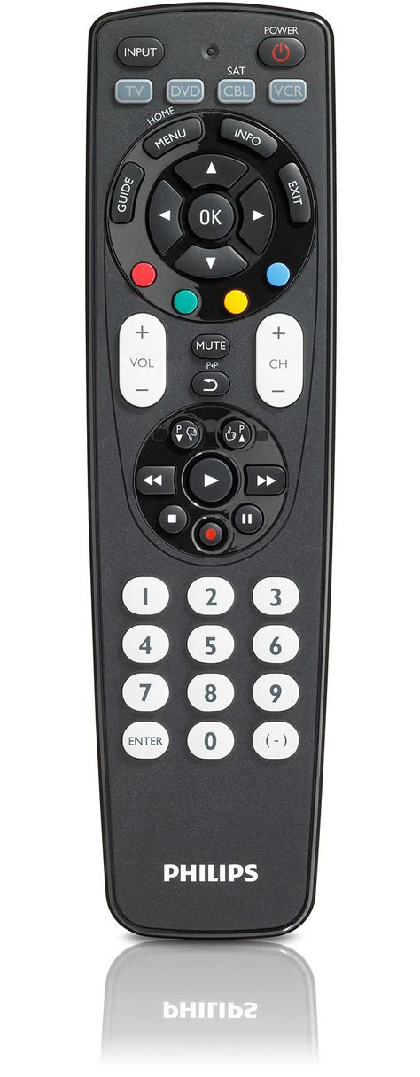 A remote control (also referred to as a remote or controller) is an electronic device used for the remote operation of a machine. Universal remote control SRP4004WM/17 | Philips