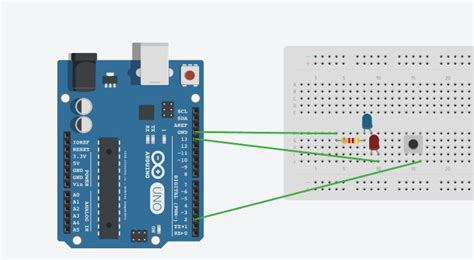 Arduino Uno Led And Button Simulation Of A Blink Arduino Stack Exchange
