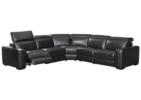 Ashley furniture is the worst place. Mantonya Midnight Power Reclining 5 Piece Sectional ...