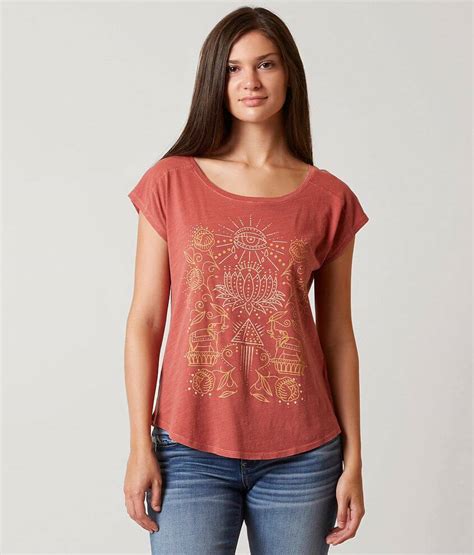 Lucky Brand Spiritual T Shirt Women S T Shirts In Earth Red Buckle