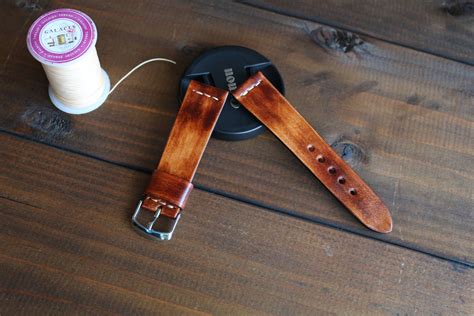 Vintage Leather Watch Strap 16mm 17mm 18mm 19mm 20mm 21mm Etsy