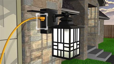Hardware included for easy installation. 15 Collection of Outdoor Wall Lights with Plug