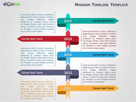 Modern Timeline Template For Powerpoint Showeet