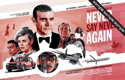 James Bond 007 Fan Art Never Say Never Again 17 X Etsy Ireland