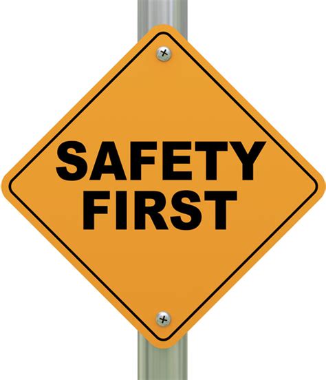 Cartoon Safety Signs Clipart Image