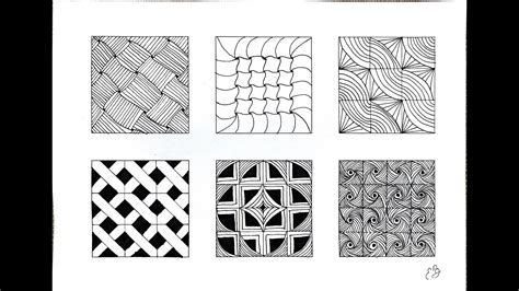 Kolay Çİzgİ Desen ÇaliŞmasi 9 Easy Line Pattern Work Zentangle